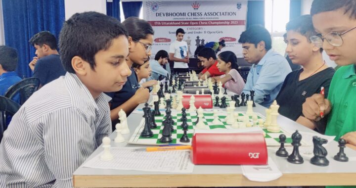 दीक्षांत इंटरनेशनल स्कूल आर.टी.ओ. रोड हल्द्वानी में चल रही 17 वीं उत्तराखंड राज्य शतरंज प्रतियोगिता